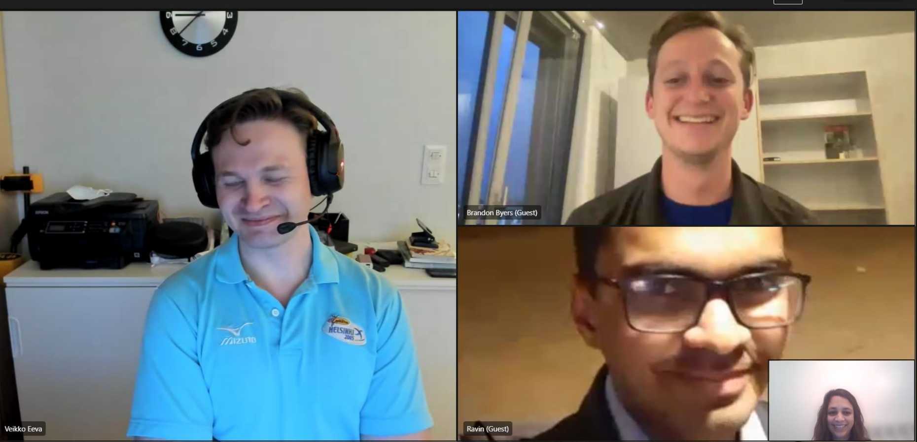 Brandon Byer's during the Digital Construction 2021 Hackathon